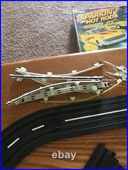 TYCO Sparkin' Hot Rods Slot Car Race Track Set. Complete WITH Running Cars