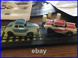 TYCO Sparkin' Hot Rods Slot Car Race Track Set. Complete WITH Running Cars