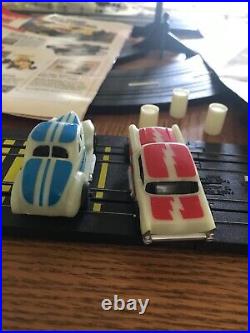 TYCO Sparkin' Hot Rods Slot Car Race Track Set. Complete WITH Running Cars