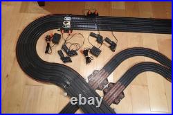 Tomy 4Way Split Racemasters Electric Slot Car Racing Track (9945) + Cars WORKS