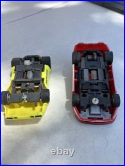 Tomy AFX Super G-Plus Challenge HO Slot Car Track & Cars Works Read Desc