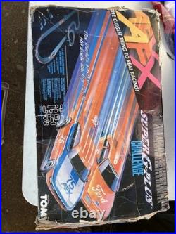 Tomy AFX Super G-Plus Challenge HO Slot Car Track & Cars Works Read Desc