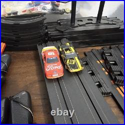 Tomy Aurora AFX HO Slot Car Track Mixed Lot +Accessories + Cars 88pcs. Of track