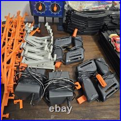 Tomy Aurora AFX HO Slot Car Track Mixed Lot +Accessories + Cars 88pcs. Of track