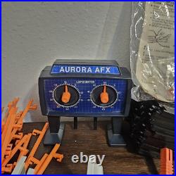 Tomy Aurora AFX HO Slot Car Track Mixed Lot +Accessories + Cars 88pcs. Of track