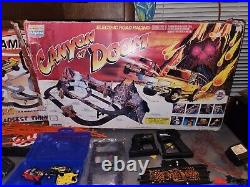 Tomy Champion Rally and Canyon of Doom Racing Slot Car Track Racing Toy Sets lot