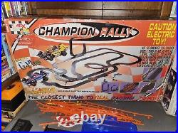 Tomy Champion Rally and Canyon of Doom Racing Slot Car Track Racing Toy Sets lot
