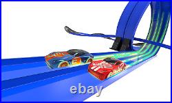 Tracer Racers R/C High Speed Remote Control Super 8 Speedway Glow Track 2 Cars