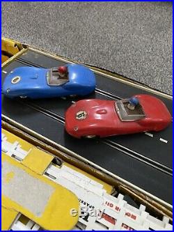 Triang Scalextric Set Cm3 Vintage With Cars Track