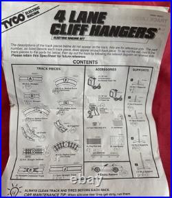 Tyco 4-LANE Cliff Hangers Magnum 440-X2 Race Track Set With4 Cars, Boxed READ RARE