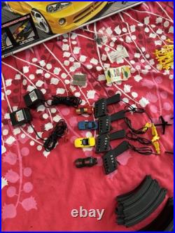 Tyco 4-LANE Cliff Hangers Magnum 440-X2 Race Track Set With4 Cars, Boxed READ RARE