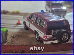 Tyco Custom Plam Beach RAMABLE POLICE ROADBLOCK US1 SLOT CAR TRACK PIVIT ACTION