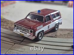 Tyco Custom Plam Beach RAMABLE POLICE ROADBLOCK US1 SLOT CAR TRACK PIVIT ACTION