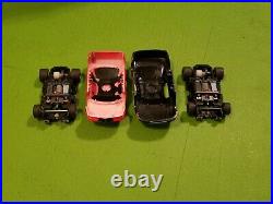 Tyco HO NASCAR Banked Double Oval Slot Car Race Track Set/Lot With #3 & #43