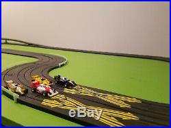 Tyco HO Slot Car Race Track Set Complete Lot 4 Lane Grand Prix with4 Indy Cars