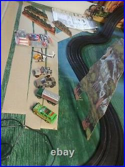 Tyco Jurassic Park Slot Car Track & Diorama-2 tracks- Build Creativity & Imagine