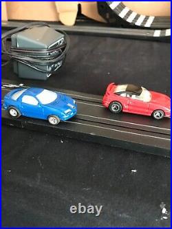 Tyco Machron Aurora Afx Slot Car Track Set. & Loop With Cars