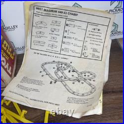 Tyco Magnum 440 Pro Racing Set Slot Cars with Tracks +More-NEAR COMPLETE-For Parts