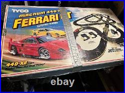 Tyco Magnum 440-X2 Ferrari Gt Electric Race Track Set Used