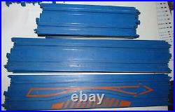 Tyco Mattel 41+ Piece BLUE Track Lot -15 Straights, Loops, Curves, Wall Pack +