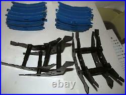 Tyco Mattel 41+ Piece BLUE Track Lot -15 Straights, Loops, Curves, Wall Pack +