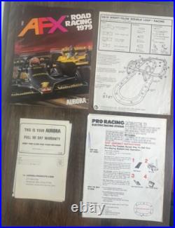 Tyco Nite Glow Double Loop Racing Track Curve Huggers Slot Cars 1979 Box & Parts