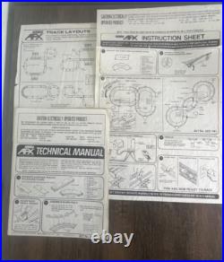 Tyco Nite Glow Double Loop Racing Track Curve Huggers Slot Cars 1979 Box & Parts
