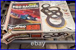 Tyco Pro Competition Lighted RACING Track SIX Slot Cars HO Aurora Gremlin AFX