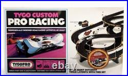 Tyco Pro Racing HO Slot Car Track Set Tested Working Controllers Power NO CARS