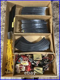 Tyco Pro Racing HO Slot Car Track Set Tested Working Controllers Power NO CARS