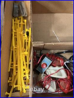 Tyco Pro Racing HO Slot Car Track Set Tested Working Controllers Power NO CARS