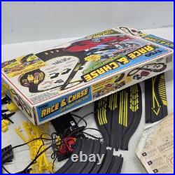 Tyco Race & Chase Police Double Cross Jump Slot Car Set #6214 Complete As-Is