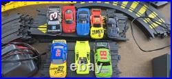 Tyco Slot Car Track, 2 Controllers, 2 Power Packs 8 Cars & 53 Pcs Track