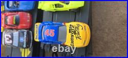 Tyco Slot Car Track, 2 Controllers, 2 Power Packs 8 Cars & 53 Pcs Track