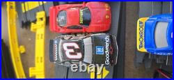 Tyco Slot Car Track, 2 Controllers, 2 Power Packs 8 Cars & 53 Pcs Track