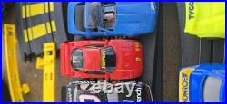 Tyco Slot Car Track, 2 Controllers, 2 Power Packs 8 Cars & 53 Pcs Track
