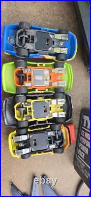 Tyco Slot Car Track, 2 Controllers, 2 Power Packs 8 Cars & 53 Pcs Track