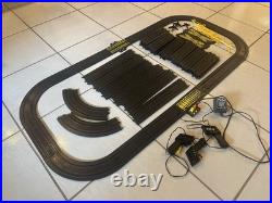 Tyco Slot Car Track From The 90's Lot, 3 Controllers, 1 Power Pack 42 Tracks
