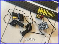 Tyco Slot Car Track From The 90's Lot, 3 Controllers, 1 Power Pack 42 Tracks