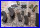 Tyco Slot Car Track Lot 65 Piece No Broken Tabs, 37 Curved, 7 Straight, 7 Circle
