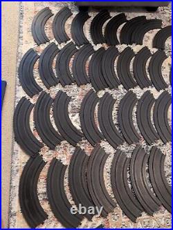 Tyco Slot Car Track Lot 65 Piece No Broken Tabs, 37 Curved, 7 Straight, 7 Circle