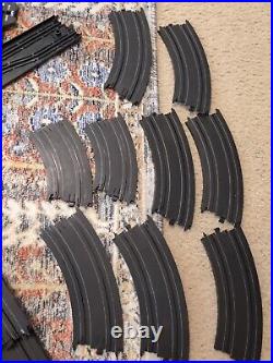 Tyco Slot Car Track Lot 65 Piece No Broken Tabs, 37 Curved, 7 Straight, 7 Circle