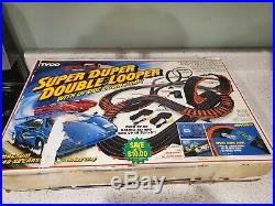 Tyco Super Duper Double Looper With Upside Down Jump! SLOT CAR TRACK FREE SHIP