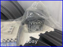Tyco Super Sound Electric Racing Slot Car Set Formula One Complete Working 1992