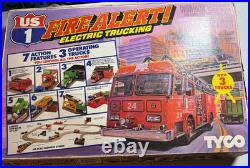 Tyco U. S. 1 Electric Trucking Fire Alert 3214 Slot Track Near Complete LOCAL