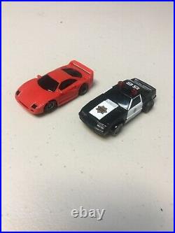 Tyco U Turn Race And Chase Slot Cars Track