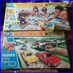 VINTAGE 1960s MATCHBOX SWITCH-A-TRACK M-3 SET + Matchbox Motorway M2 joblot