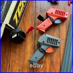 VINTAGE 1979 IDEAL TCR SLOTLESS TRACK LIGHTED BLAZERSRACE SET With 5 SLOT CARS