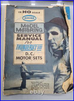 VINTAGE Aurora Model Motoring T-Jet HO Slot Car Track Lot Boxed Accessories
