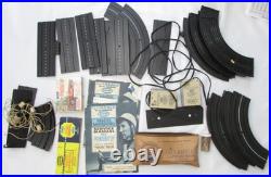 VINTAGE THUNDER JET 500 SLOT CAR & TRACK w 6 CARS MODEL TRAIN SET AS IS